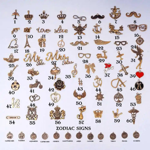 Personalized Keychain With Charms